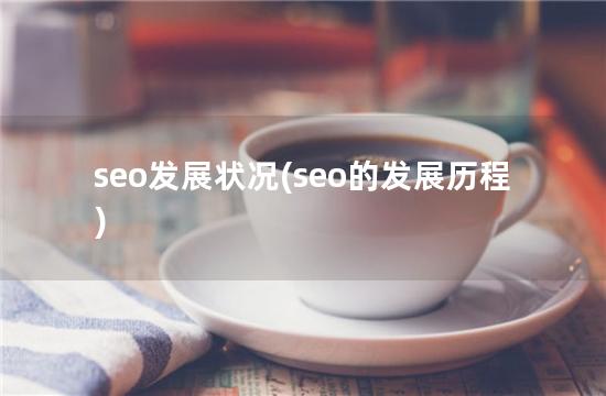 seo发展状况(seo的发展历程)