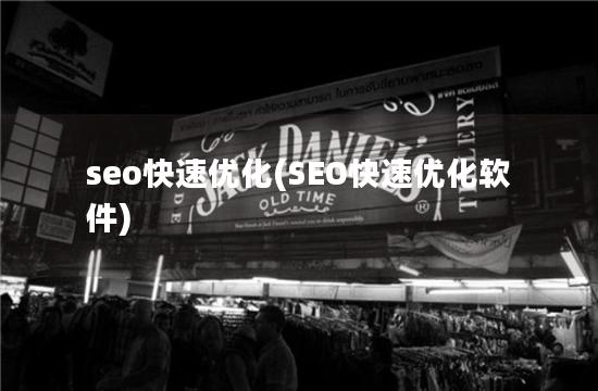 seo快速优化(SEO快速优化软件)