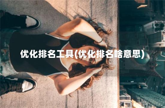 优化排名工具(优化排名啥意思)