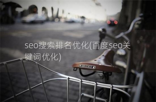 seo搜索排名优化(百度seo关键词优化)