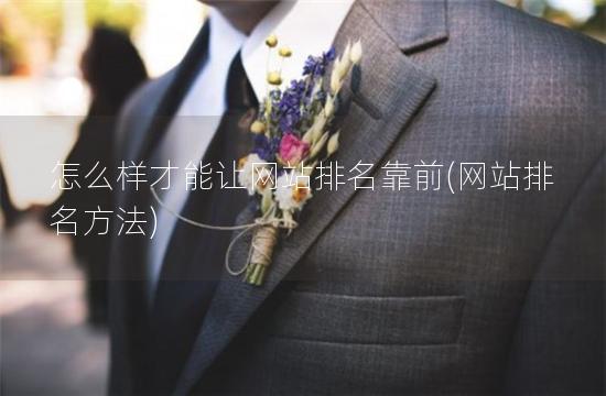 怎么样才能让网站排名靠前(网站排名方法)