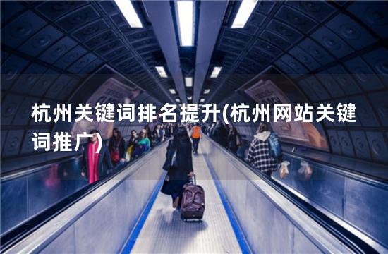 杭州关键词排名提升(杭州网站关键词推广)