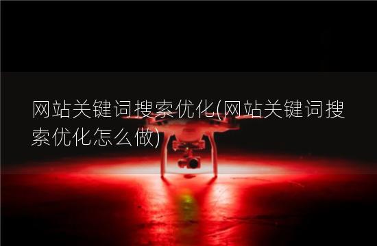 网站关键词搜索优化(网站关键词搜索优化怎么做)