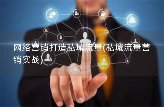 网络营销打造私域流量(私域流量营销实战)