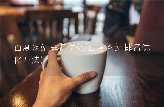 百度网站排名优化(百度网站排名优化方法)