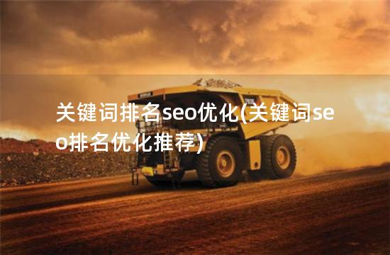 关键词排名seo优化(关键词seo排名优化推荐)